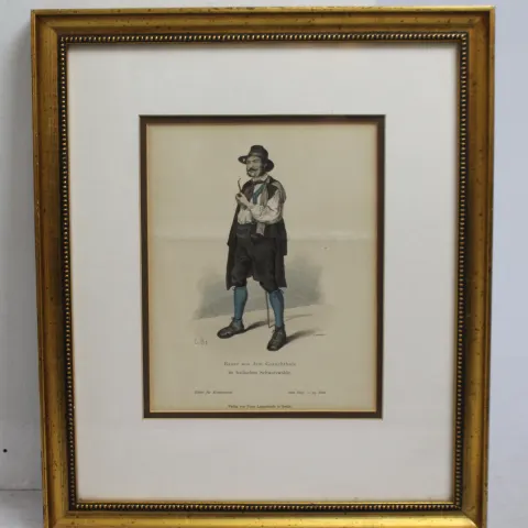 Bauer aus dem Gutachthale Print Set in Frame