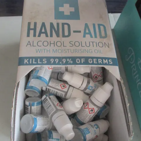 Box containing qty of hand sanitizers
