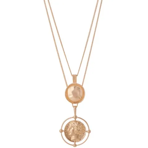 30 X BRAND NEW PRETTYLITTLETHING  GOLD COIN NECKLACE TOTAL RRP £240 (£7.99 EACH)