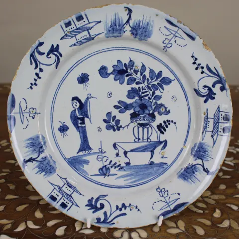 Delftware Chinoiserie Plate, c.1760