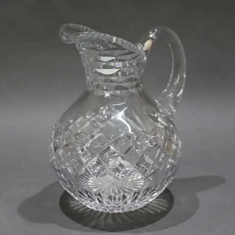 English Cut Glass Crystal Water Jug