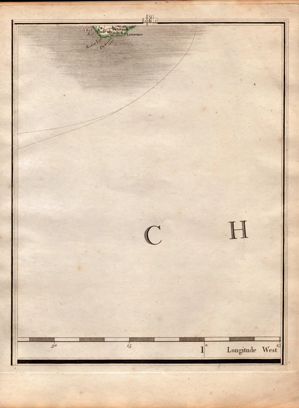 Isle Of Wright St Lawrence Niton Chale John Cary's Antique 230 Years-Old 1794  Map