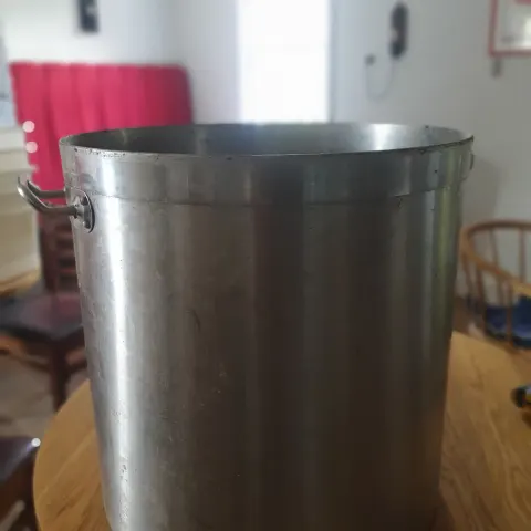 Large stainless steel heavy duty pot