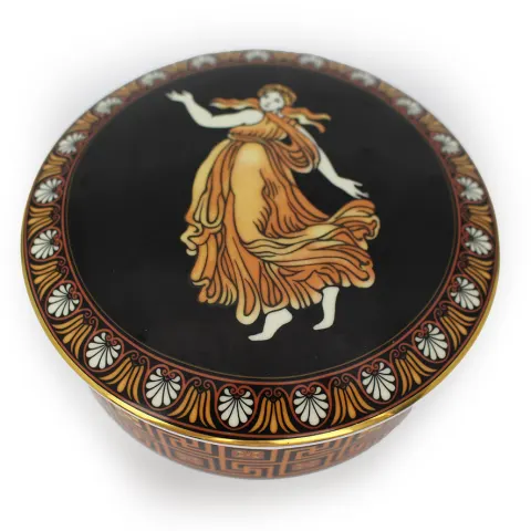 Wedgwood Bone China Etruscan Dance Round Lidded Box