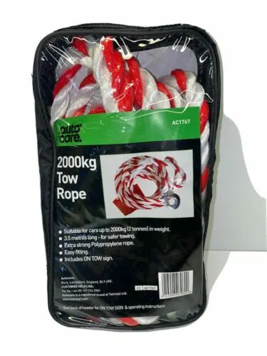 Autocare 2000kg Tow Rope L1c
