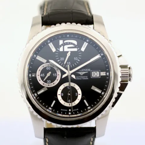 Longines / Conquest - 
L3.661.4 -
Chronograph -
Date - 
Automatic
 - Gentlemen's Steel Wristwatch
