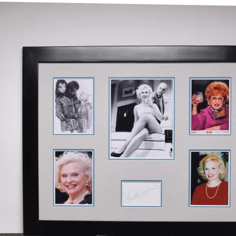 SANDRA DICKINSON framed original signature presentation