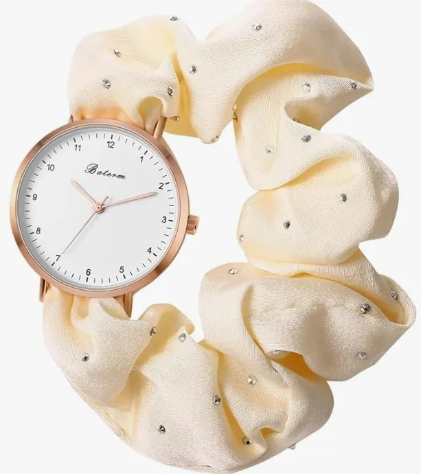 Womens Scrunchie Quartz Watch L4a