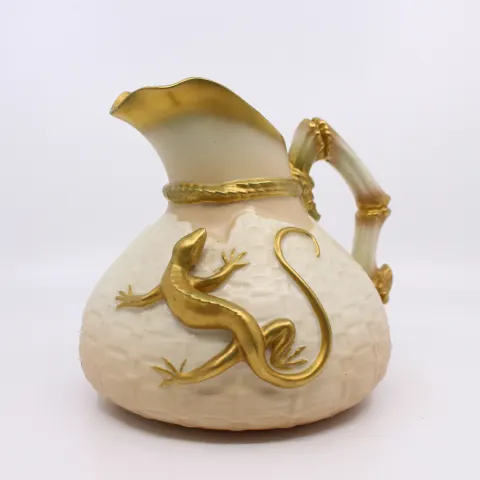 Royal Worcester Blush Pattern 1714 Lizard Jug 1930