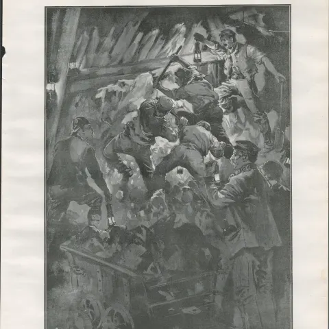 Aber Valley Wales Pit Disaster 82 Dead 1901 Antique.