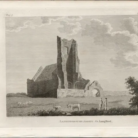 Lanesborough Abbey Co Longford Rare 1791 Francis Grose Antique.