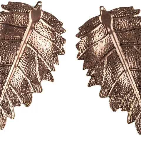 10 x 2 PIECES OF COPPER STYLE LEAF TREE HANGER DECORATIONS