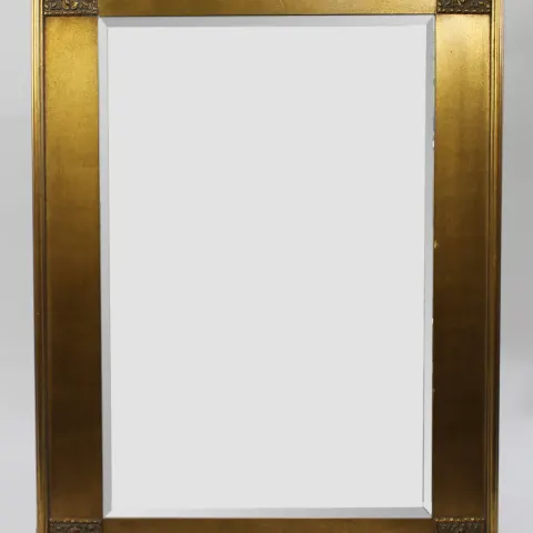 Gilt Bevelled Glass Wall Mirror