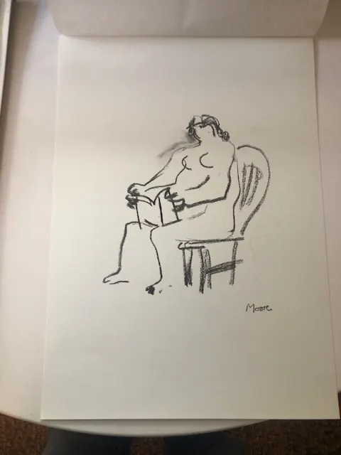 Henry Moore 'Seated Woman - Reading'  1980