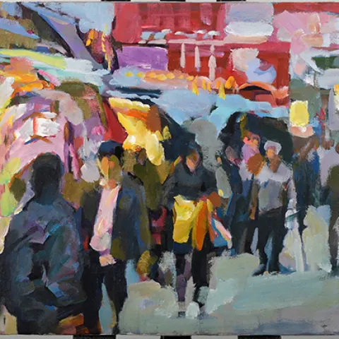 Original Oil on Canvas by Artist Luk Kwok Yuen
