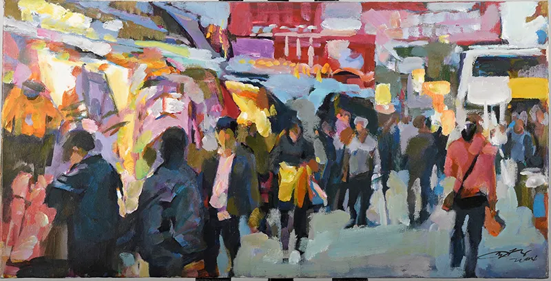 Original Oil on Canvas by Artist Luk Kwok Yuen