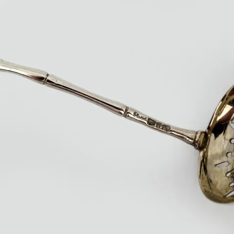 Late Victorian Solid Silver Sugar Sifter Spoon