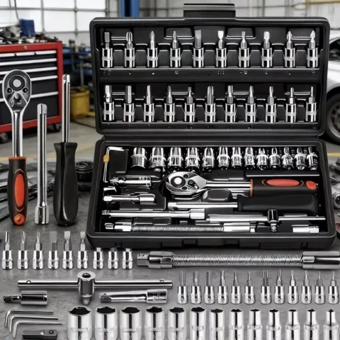 43-Piece Socket Ratchet Wrench Set – Reliable Tools For Every Task