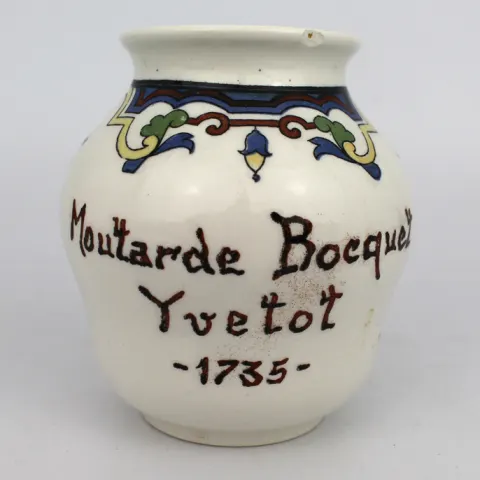 Moutarde Bocquet Mustard Pot Vase