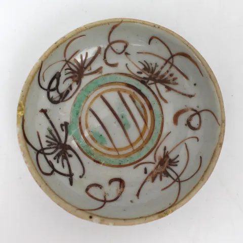 Japanese Oribe Ware Dish – Circa 1850–1870