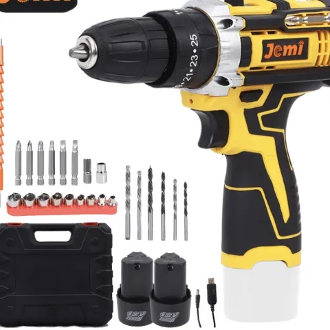12V Cordless Drill Driver – Compact Rechargeable Power Drill With Variable Speed & LED Light
