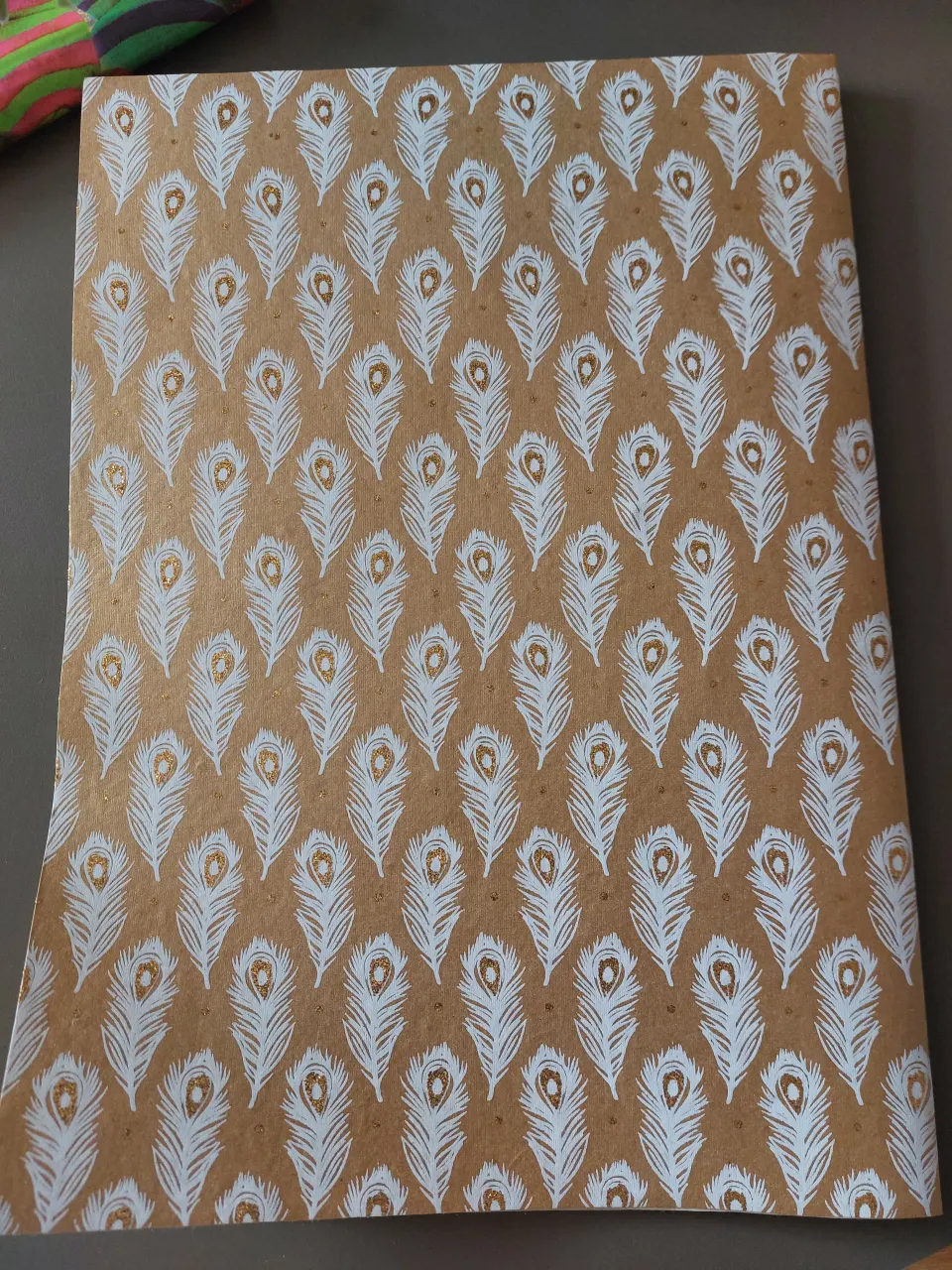 Wrapping Paper Gold Peacock Pattern RRP £275.   100 sheets