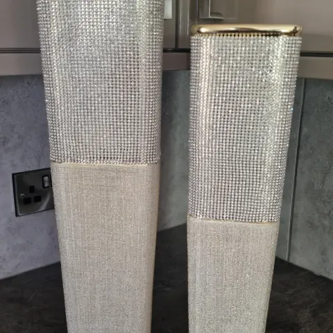 Gold Gemstone Tall Vase x 12