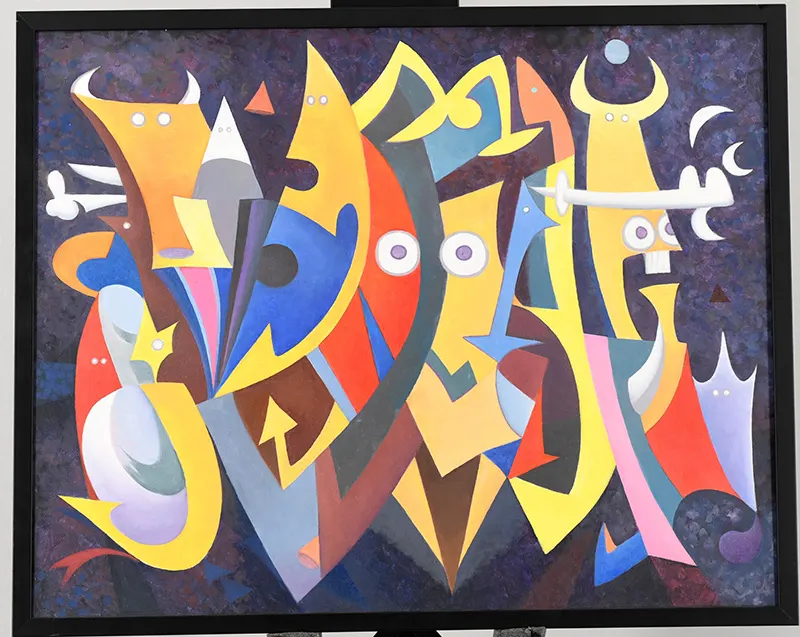 Original oil by Charles Newington "Swing"