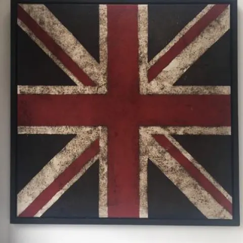 British School (20th Century) Pride of Britain ‘Union Jack’, Oil On Canvas, Statement, Framed, 1999