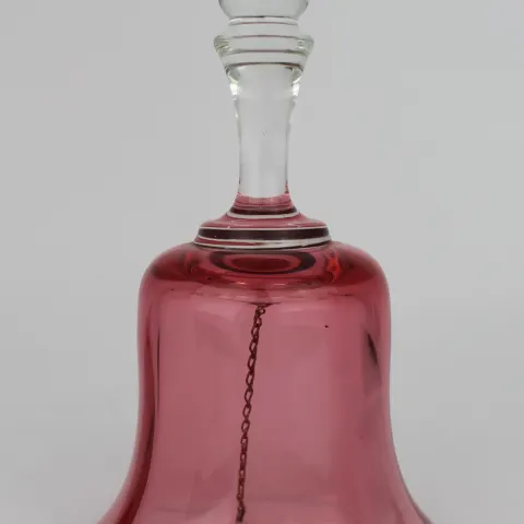 Vintage Cranberry Glass Bell