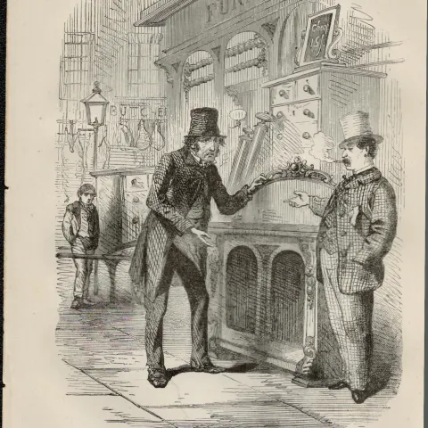 London Cheap Cabinet Maker Antique 1864 Henry Mayhew Print.