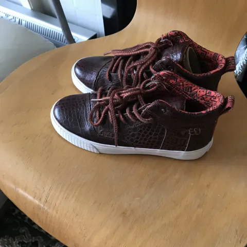 Tom’s Moc-Croc Brown Leather Ankle Boots Uk 2.5