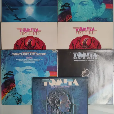 7 x Tomita Vinyl LPs – To Include Bermuda Triangle Coral Vinyl and UK First Pressings.