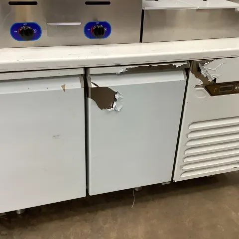 Brand New Stainless Steel 2 Door Undercounter Fridge