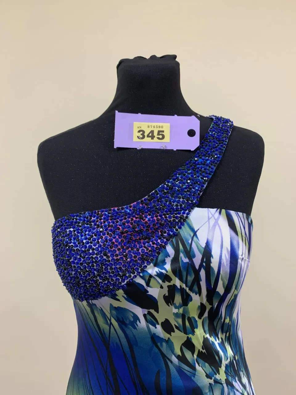 Multicoloured prom dress in small size