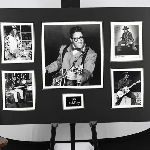 Bo Diddley Signed Photo Presentation