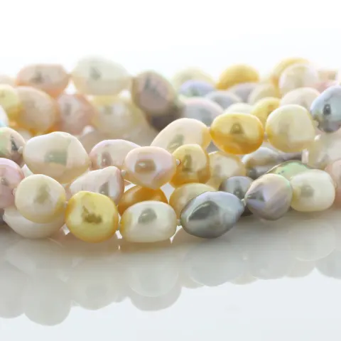 36 Inch Freshwater Baroque Shaped Cultured 8.0 - 8.5mm Pearl Necklace
