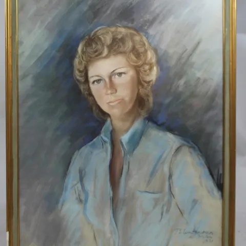 Portrait by Betsy Westendorp (b. 1927) Oil on Slate 1971