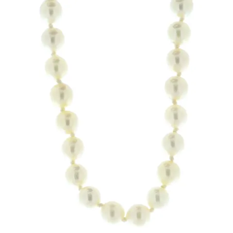 9ct Yellow Gold 16" Ladies Dress 5.5mm Pearl Necklet
