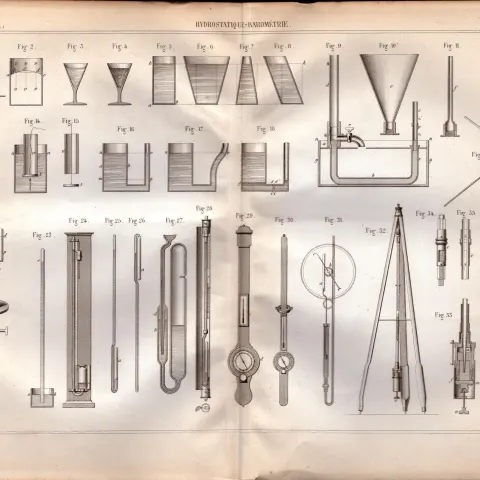 Experimental Physics Optics Meteorology Instruments Etc Antique Diagram-47.