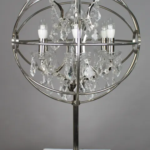 Timothy Oulton Gyro Crystal Metal Globe Table Lamp