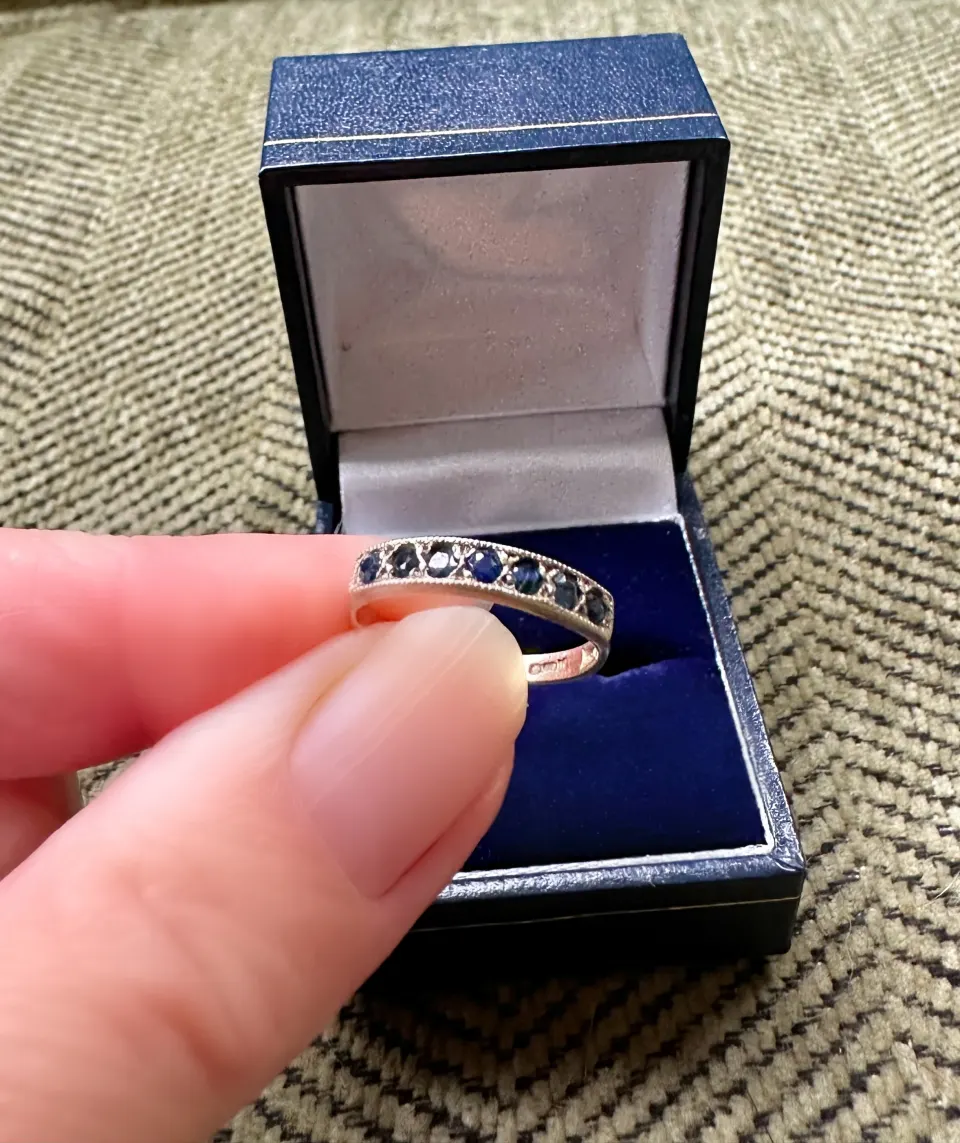 Sapphire Eternity Ring