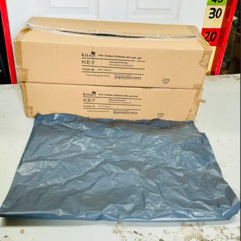 400 Grey Mailing Bags 550x750mm New Boxes