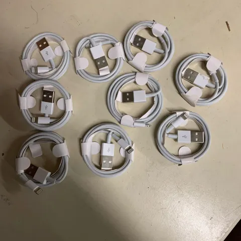 Apple iPhone - Phone Charger Leads - x 9 - All New - USB version - (Trade Lots 10)