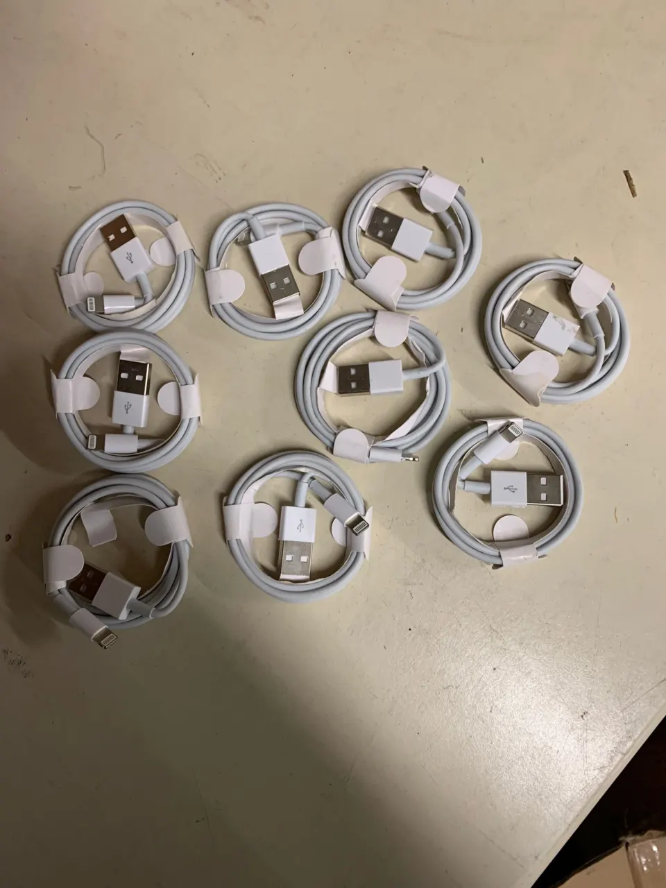 Apple iPhone - Phone Charger Leads - x 9 - All New - USB version - (Trade Lots 10)