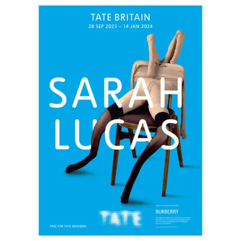 Sarah Lucas (b 1962) Offset Lithograph of (Bunny, 1997) at Happy Gas Exhibition, Discontinued, 2023