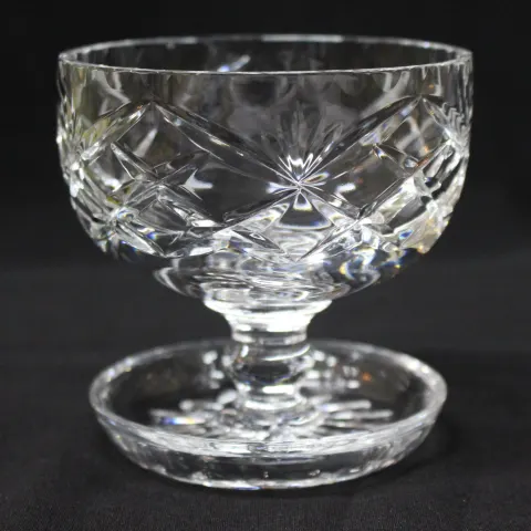 Set of 6 Vintage Cut Glass Crystal Sundae Dishes