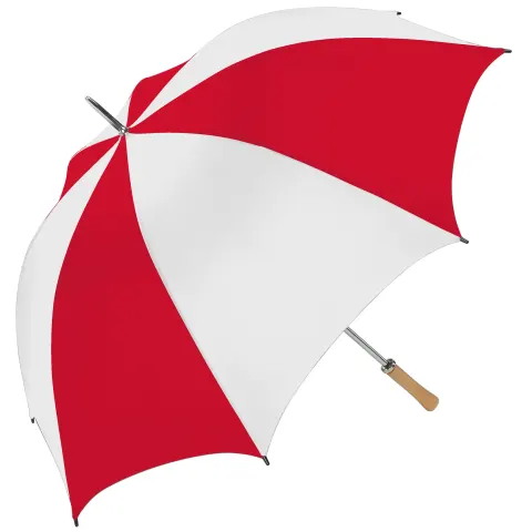 48 x Full Size Golf Umbrellas Red/White