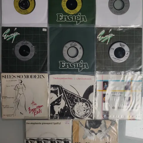 A Collection of 11x Boomtown Rats 7” Vinyl Singles Mainly in VG+ Condition