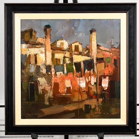 Di Valesca Oil On Canvas Framed